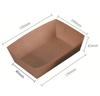 Caja de papel para embalaje de ensalada de verduras y frutas desechable Caja de barco de papel kraft a prueba de aceite caja de papel para alimentos Caja abierta Venta al por mayor