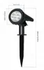 Focos Solares, Luces para Césped de Exterior, Luces para Jardín Paisajístico, Luces Decorativas para Jardín, Luces para Iluminación de Árboles en Casa