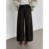 [Songming] Pantalones rectos de cintura alta estilo coreano para mujer, colección de otoño, Trece Filas de Guangzhou, pantalones largos casuales de pierna ancha N514C