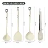 Espátula de Silicone Alemã, Espátula Especial Antiaderente para Cozinha, Colher de Sopa Resistente a Altas Temperaturas Alimentares, Escorredor, Conjunto de Utensílios de Cozinha Domésticos