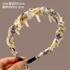 Diadema de cinta floral para niños, accesorio para el cabello integrado para niñas, diseño versátil de corona alta, antideslizante y cómodo de llevar