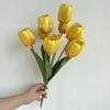 Nova flor artificial buquê de nove cabeças Tulip casamento salão de casamento fundo decoração macia mesa de jantar exibição Comércio exterior