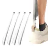 Calzador de Acero Inoxidable para Uso en Casa, Levantador de Zapatos Colgante, Herramienta para Ponerse Zapatos para Mujeres Embarazadas y Personas Mayores, Calzador de Mango Largo de Pie Levantador de Zapatos