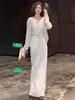 Conjunto de Ropa Nuevo Súper Popular para Principios de Otoño de Este Año 2025: Elegante Conjunto de Dos Piezas de Top y Vestido Estilo Maduro