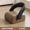 Taburete Pequeño con Ruedas, Taburete Bajo Móvil para Uso Doméstico, Ruedas Giratorias, Taburete Sofá con Respaldo, Taburete para Cambiar Zapatos en la Entrada, Silla Pequeña, Banco de Madera Maciza