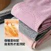 Calça Térmica Antibacteriana 7A para Meninas Cintura Alta Essencial para Uniforme Escolar Infantil Calça de Algodão Leggings de Lã de Seda Calça de Outono Calça de Camada Base