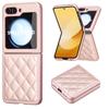 Para Samsung Z Flip6 Funda Chanel para Teléfono Z Flip5 Funda Protectora Resistente a Caídas de Cuero Cuádruple Flip4