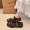 Sapatos Loafer Mary Jane Planos de Bolinhas Retro Femininos de Bico Baixo 2026 Estilo Coco Sapatos Individuais Outono Novo Loafers Franceses