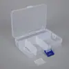 Suministro del Fabricante Caja de Plástico Transparente de 5 Compartimentos Caja para Piezas Desmontables Caja de Empaque para Artículos de Pesca Caja de Almacenamiento de PP para Hilo y Aguja