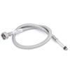 Tubo de entrada de agua puntiagudo trenzado con alambre de acero inoxidable 304 de Liansu, manguera de un solo orificio para agua fría y caliente, manguera de entrada de agua de un solo cabezal, 4 platos