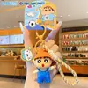 Colgante Auténtico de Fútbol Copa Europea Crayon Shin-Chan Llavero de Muñeco de Dibujos Animados Lindo Colgante Decorativo para Bolso