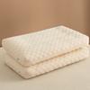 Almohada de soja, núcleo de almohada, par para el hogar, para dormir, ayuda a proteger la columna cervical, almohada baja para cabeza completa para dormitorio de estudiantes, para una sola persona
