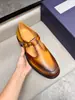 Zapatos Monk de charol con tira en T para hombre, JMW hebilla plateada cruzada puntera redonda estilo formal de negocios transfronterizo