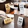 Placa de Número Digital Acrílica para Restaurante, Cafetería y Tienda de Té con Leche, Número de Llamada Doble Cara, Asiento Reservado, Soporte de Exhibición de Mesa