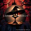 Decoração em disco de série de elementos de caveira de terror de Halloween, atmosfera de feriado, para ambientes internos e externos, venda direta da fábrica, transfronteiriça