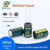 Venda por atacado 10UF400V plug-in capacitor eletrolítico de alta frequência baixa resistência 8 * 9 fonte de alimentação de comutação plugue direto capacitor eletrolítico de alumínio