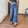Ropa Nueva Holgada Tallas Grandes para Mujer Figura de Chica Gordita Jeans Pierna Recta Adelgazantes Forma de Pera Petite Pantalones Pierna Ancha Primavera Verano