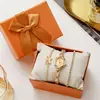 Reloj Pulsera de Lujo Ligero y de Gama Alta, Nicho, de Aspecto Elegante, Exquisito y Compacto, Reloj de Cuarzo Transfronterizo para Mujer