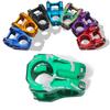 Guidão vertical oco para mountain bike, guidão vertical curto de redução de velocidade para bicicleta de estrada, acessórios de guidão vertical oco em liga de alumínio 31,8 mm