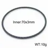 Joias de Aço Inoxidável Pulseira Empilhável Torcida Moderna Padrão Torcido de Aço Titânio Moda Acessório de Pulseira Diâmetro Interno 68*3mm
