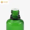 Nova Garrafa com Conta-gotas Verde Mais Vendida 5-100ml Garrafa Divisória de Vidro Cosmética Garrafa de Amostra Pequena Garrafa Unilateral para Óleo