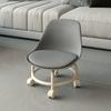 Taburete Acrílico Pequeño Transparente Taburete para Cambiarse los Zapatos con Rueda de Correa Rueda Universal de Celebridad Cibernética Taburete con Polea para Niños Taburete Bajo