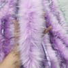 Tops de Imitación de Pavo, Piel Artificial, Imitación Mapache Bordes Crudos, Accesorios de Piel para Ropa, Encaje Lavable Tops de Imitación al por Mayor