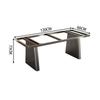 Soporte de pata de mesa italiana, base de mármol para mesa de comedor, soporte de piedra de lujo para mesa, soporte de acero inoxidable para pata de mesa, soporte para mesa de té con placa de roca.