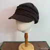 Sombrero Ecuestre Plegado Retro Japonés Moda Femenina Sombrero de Caballero Adelgazante Versátil No Exigente Estiloso Temperamento Gorra Plana