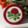 Octubre Nueva Serie de Bordado Tejido Artesanía Pesada Flor en Relieve Oso Sello de Lacre Sello Cabeza Cuenta a Mano Cabeza de Cobre