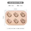 Molde para hornear pasteles de conejo de dibujos animados antiadherente de acero al carbono herramienta para hornear repostería DIY molde para pasteles de huevo estilo antiguo madeleine