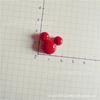 Parche de galleta de cabeza de Mickey de resina lindo simulación de comida de resina tocado infantil DIY funda de teléfono de crema