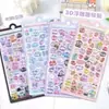 Adesivos Divertidos Flutuantes Estéreo 3D de Desenho Animado Adesivos Decorativos de Diamante de Cristal para Crianças Adesivos Fofos em Relevo para Meninas
