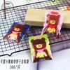 Nova Bolsa de Biscoito Ursinho Amarelo/Azul/Rosa/Fofa Bolsa para Joias Bolsa de Embalagem para Panificação 2018