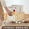 Caja de Libros Plegable Multicapa debajo de la Mesa Estante de Almacenamiento para Snacks Carrito de Almacenamiento con Ruedas de Pie para Dormitorio Estudiantil
