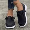 Sapatilhas Casuais Respiráveis de Tamanho Grande para Mulheres 2025 Novo Estilo Europeu e Americano Sapatos Baixos Planos com Cadarço Loafers Wish Source