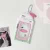 Porta-cartões estilo coreano Hisocute de 3 polegadas, pingente de armazenamento de cartão fotográfico de celebridade, capa protetora para cartão de campus de estudante, cartão de refeição, cartão de identificação
