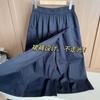 2025 Nueva Falda A de Cintura Alta Adelgazante para Mujer Verano Elegante Versátil Casual Largo Medio Anti-rozaduras Pantalón Falda