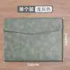 Maletín de cuero para documentos de negocios, bolsa para archivos de papel A4, porta documentos, bolsa para documentos engrosada e impermeable con botón a presión, se puede imprimir con logotipo