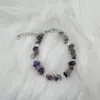 Pulsera Ajustable con Broche de Langosta de Ágata de Cristal Asimétrica y Gravilla Transfronteriza 12-Colorida Pulsera de Piedra Colorida Concha