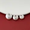 Plata 999 pura "Fu" carácter candado auspicioso colgante Cuerda trenzada hecha a mano DIY encanto "Fu" regordete pulsera accesorio componente de plata