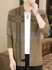 Casaco Cardigan Masculino 2023 Novo Tendência Fashion Gola V Malha Primavera e Outono Top Masculino Roupa de Outono Masculina