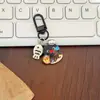 Chaveiro Pinguim Pingu Peixe Pingente Acrílico Dupla Face Desenho Animado Fofo Pingente de Bolsa Melhor Amigo Presente