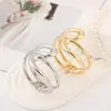 Pulseira Europeia e Americana Transfronteiriça Pulseira Dourada Geométrico Irregular Galvanizado Joia Pulseira Nicho Design de Moda Joia Pulseira