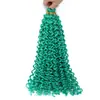Peluca Waterdeep Degradado 100g 14 Pulgadas Cabello Rizado Ola de Agua Fibra Sintética Crochet para Cabello Artesanía Tejida a Mano Cabello Rizado