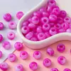 Cuentas de Cubo de Color Gelatina Acrílica Manchadas con Agujero Grande Cuentas Sueltas Material para Ensartar Pulseras Collares Hechos a Mano DIY Accesorios de Joyería