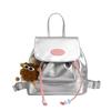 Nova Moda Primavera e Verão 2026 Bolsa de Mão Simples Estilosa Bolsa de Ombro Pequena para Menina Mochila Retrô Patchwork