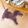 Alfombrillas de Mascota Lindas con Forma Especial de Dibujos Animados para Dormitorio y Sala de Estar Mantas Gruesas para Cama Amigables con la Piel Alfombrillas Absorbentes Antideslizantes para Baño y WC