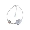 Pérolas de fonte Zhuji, pulseiras de pérolas naturais de água doce barrocas irregulares para mulheres, joias de pérolas da moda e únicas atacado