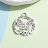 Acessórios de Pingente Borboleta Amor Luxo Acessível Feminino Popular Diamante Versátil Corrente para Clavícula Acessórios de Liga Pulseira DIY Roupa